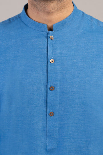 KURTA TROUSER L-BLUE - shop at Bareezeman